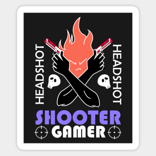 shooter gamer headshot Sticker